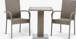THY + GUDHJEMTHY L60 table + 2 GUDHJEM chaises naturel-JYSK Outlet