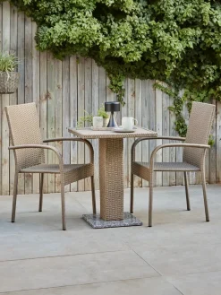 THY + GUDHJEMTHY L60 table + 2 GUDHJEM chaises naturel-JYSK Outlet