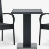 THY + GUDHJEMTHY L60 table + 2 GUDHJEM chaises noir-JYSK Sale
