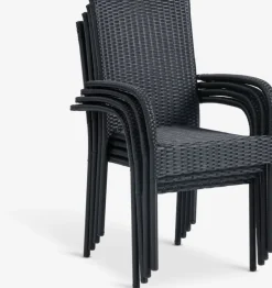 THY + GUDHJEMTHY L60 table + 2 GUDHJEM chaises noir-JYSK Sale