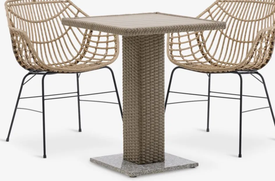 THY + ILDERHUSETHY L60 table + 2 ILDERHUSE chaises l-JYSK Hot