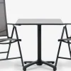 TIPMOSE + MELLBYTIPMOSE L70 table gris + 2 MELLBY chaises noir-JYSK Clearance
