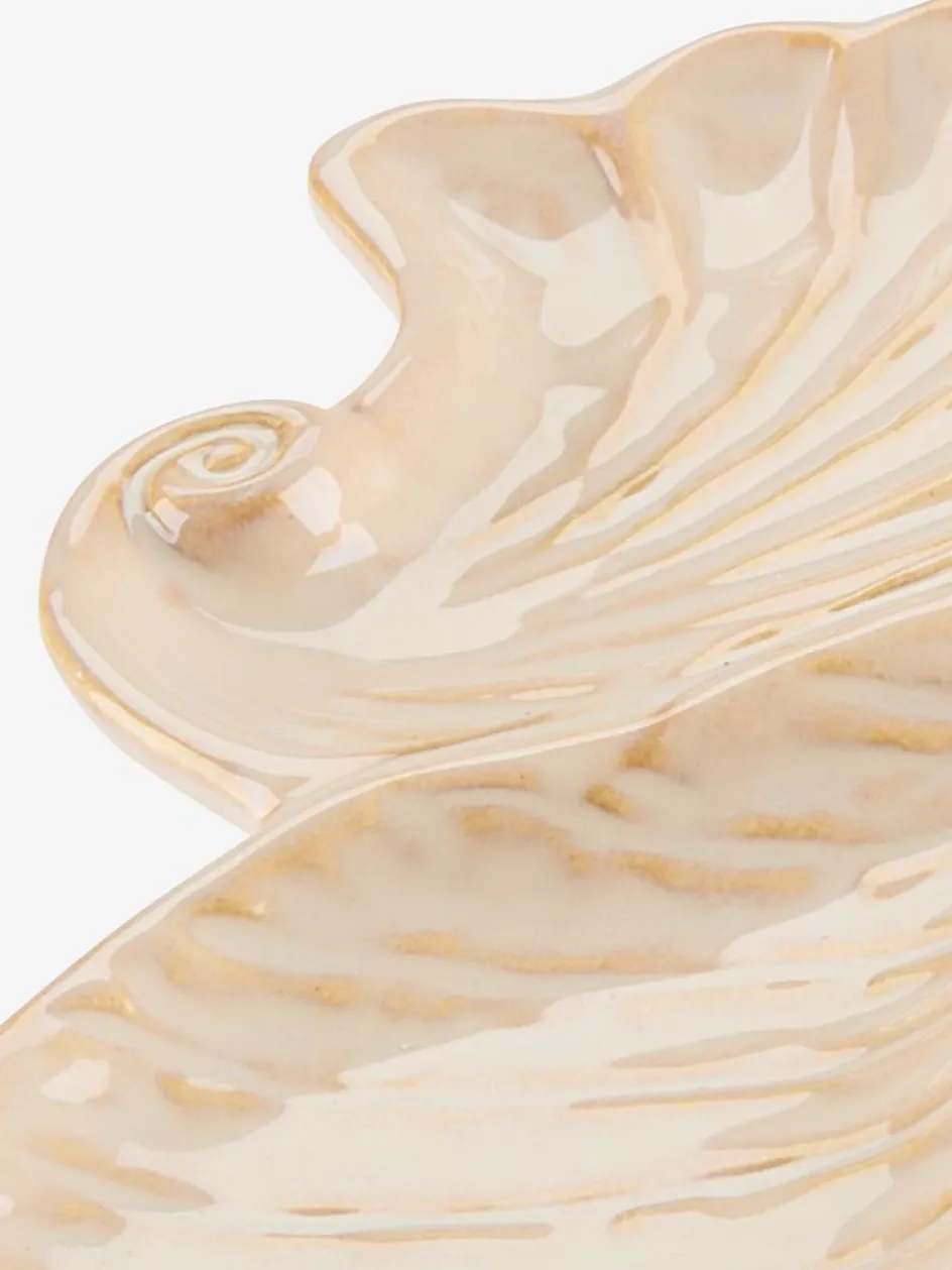 TORTUNAPlateau TORTUNA 10x25cm forme coquillage beige-JYSK Discount