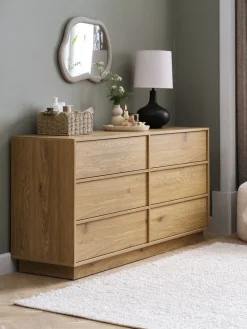 TRANUMCommode 3+3 tiroirs TRANUM coloris chêne-JYSK Sale