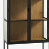 TRAPPEDALVitrine TRAPPEDAL coloris chêne chaud/noir-JYSK Hot