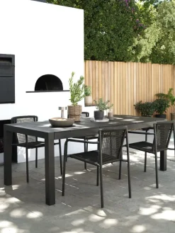 TYDALTable de jardin TYDAL l95xl208/272 noir-JUTLANDIA Clearance