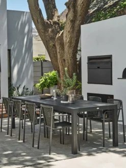 TYDALTable de jardin TYDAL l95xl208/272 noir-JUTLANDIA Clearance