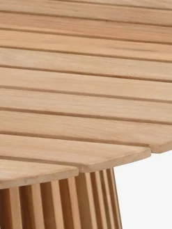 UDBYNEDER + TUERNEUDBYNEDER Ø120 table teck + 4 TUERNE chaises naturel-JUTLANDIA