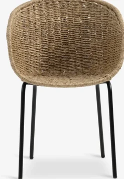 UDBYNEDER + TUERNEUDBYNEDER Ø120 table teck + 4 TUERNE chaises naturel-JUTLANDIA