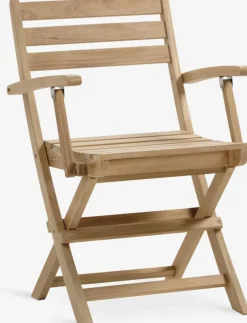 UDBYNEDER + VESTERHAVETUDBYNEDER Ø120 table + 4 VESTERHAVET chaises teck-JUTLANDIA Best