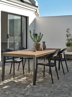 ULBJERG + NANNESTADULBJERG L214/297 table eucalyptus + 4 NANNESTAD chaise-JYSK Online