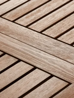 ULBJERG + SIRDALULBJERG L214/297 table eucalyptus + 4 SIRDAL chaises gris-JUTLANDIA Hot