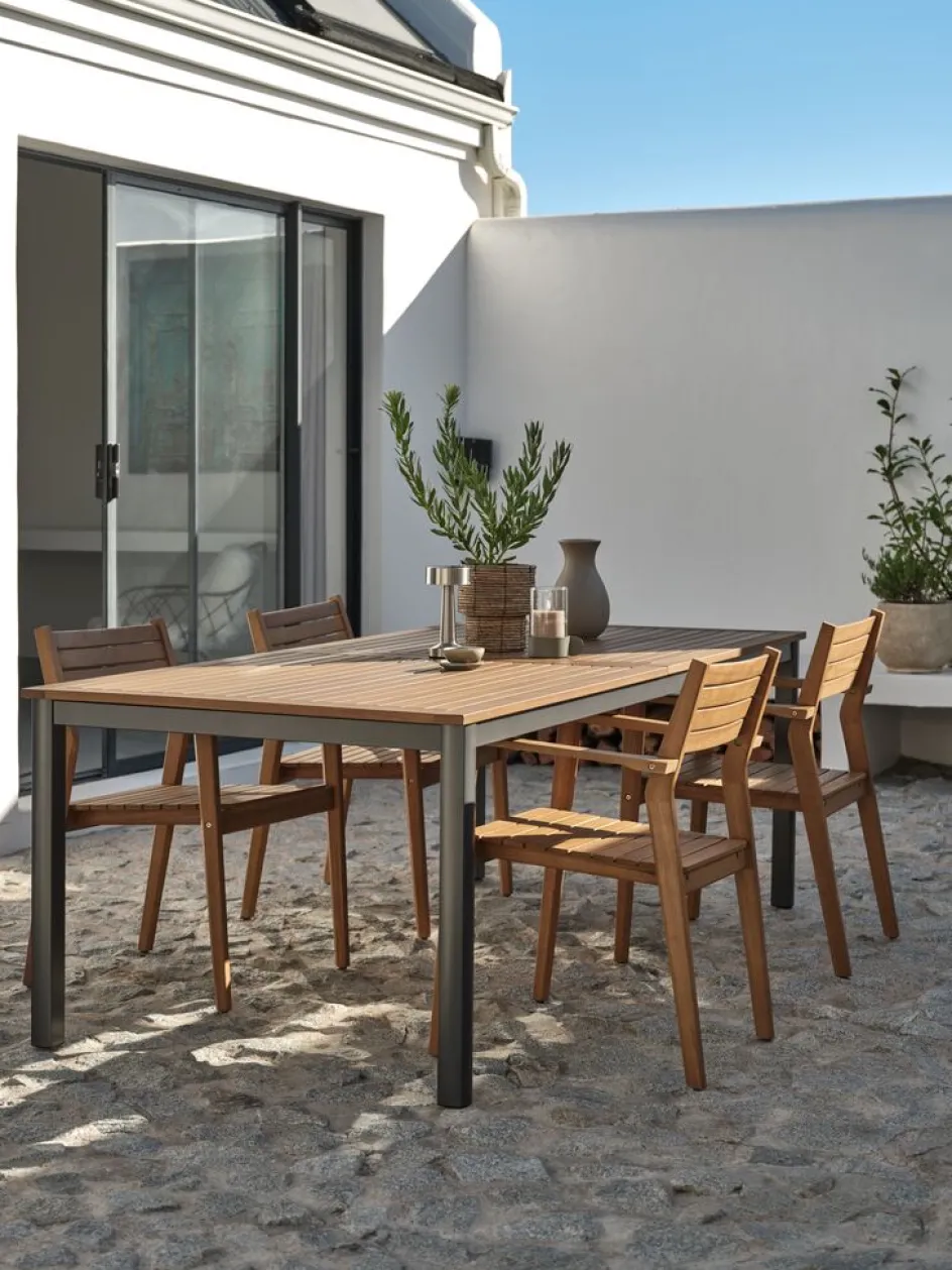 ULBJERGTable de jardin ULBJERG l99xl214/297 eucalyptus-JUTLANDIA Hot