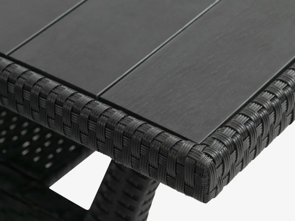 ULLEHUSEEnsemble lounge ULLEHUSE 9 personnes avec rangement noir-JYSK Discount