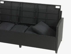 ULLEHUSEEnsemble lounge ULLEHUSE 9 personnes avec rangement noir-JYSK Discount