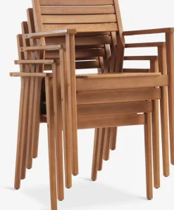 UVDAL + HAMRAUVDAL L223 table + 4 HAMRA chaises eucalyptus-JYSK Discount