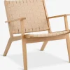 VADEHAVETFauteuil VADEHAVET tissu naturel/chêne-JYSK Discount