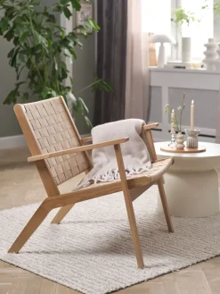 VADEHAVETFauteuil VADEHAVET tissu naturel/chêne-JYSK Discount