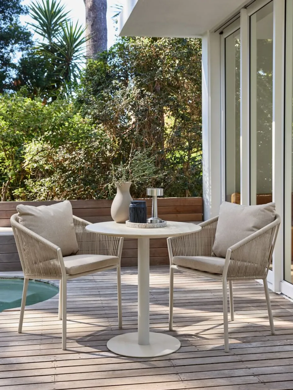 VAMDRUP + GILJAVAMDRUP Ø70 table + 2 GILJA chaises beige-JYSK Outlet