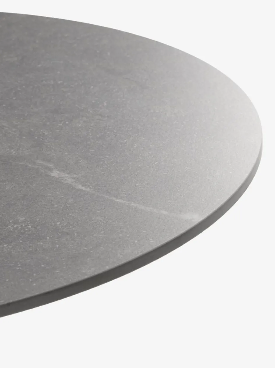 VAMDRUP + GLOMFJORDVAMDRUP Ø70 table gris + 2 GLOMFJORD chaises noir-JYSK Discount