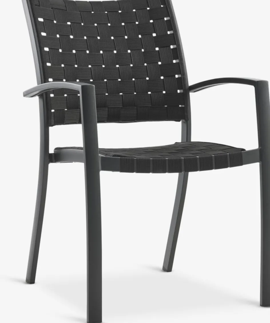 VAMDRUP + GLOMFJORDVAMDRUP Ø70 table gris + 2 GLOMFJORD chaises noir-JYSK Discount