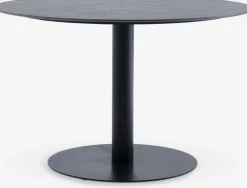 VAMDRUP + INGSTRUPVAMDRUP Ø120 table + 4 INGSTRUP chaises noir-JYSK