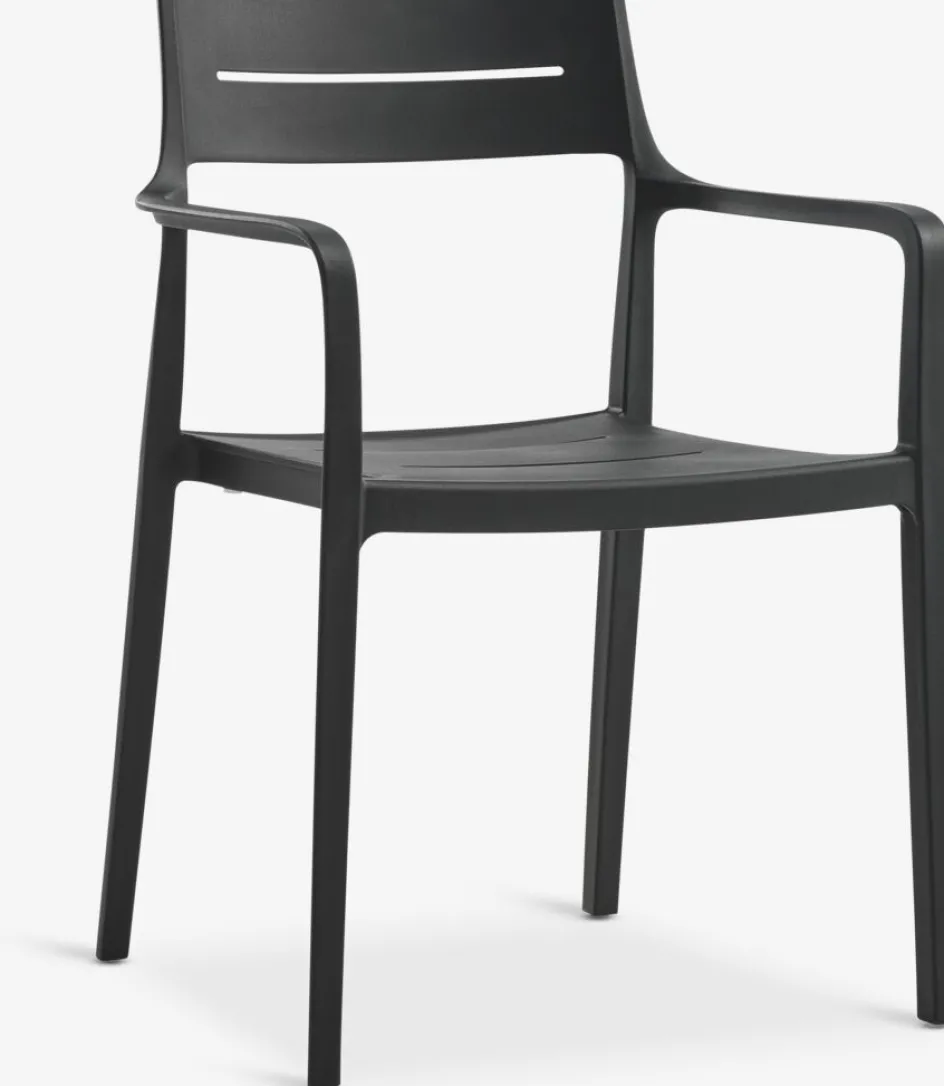 VAMDRUP + INGSTRUPVAMDRUP Ø120 table + 4 INGSTRUP chaises noir-JYSK