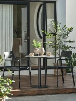 VAMDRUP + INGSTRUPVAMDRUP Ø70 table + 2 INGSTRUP chaises noir-JYSK New