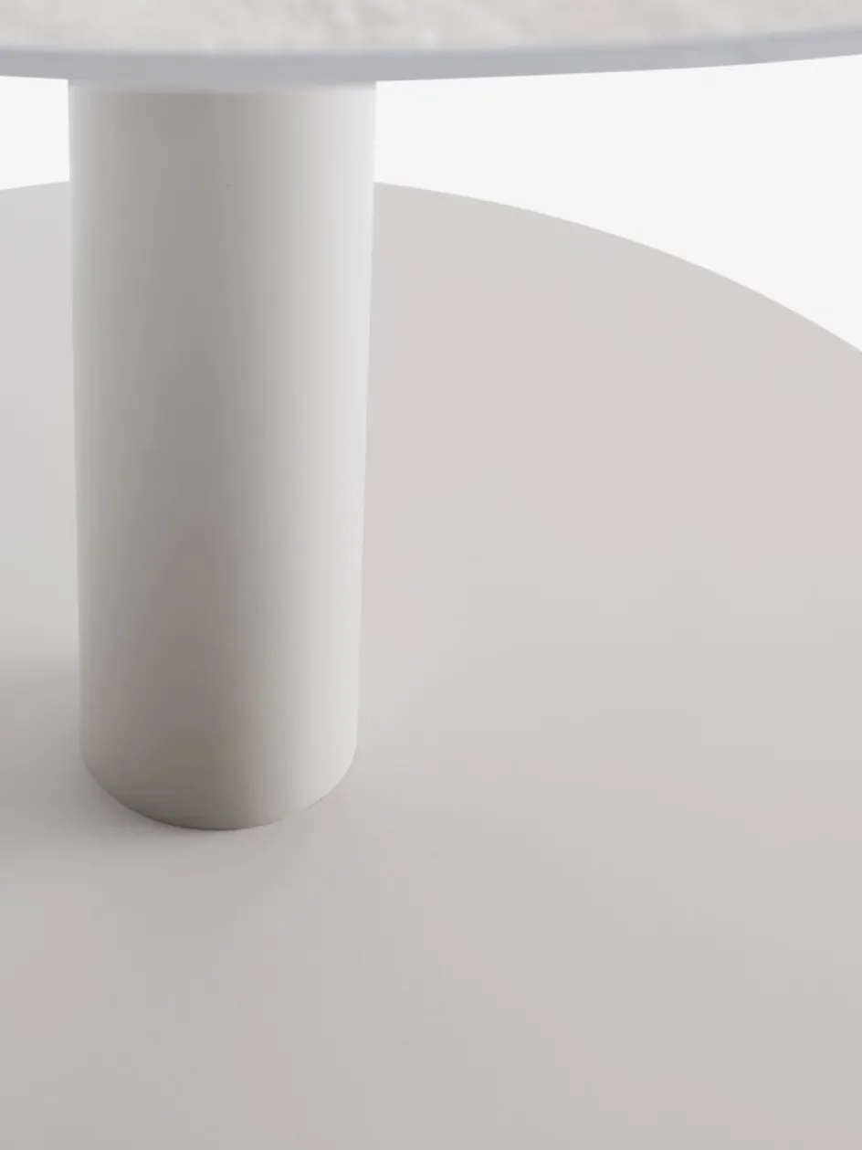 VAMDRUP + STORDALENVAMDRUP Ø120 table beige + 4 STORDALEN chaises naturel-JYSK Online