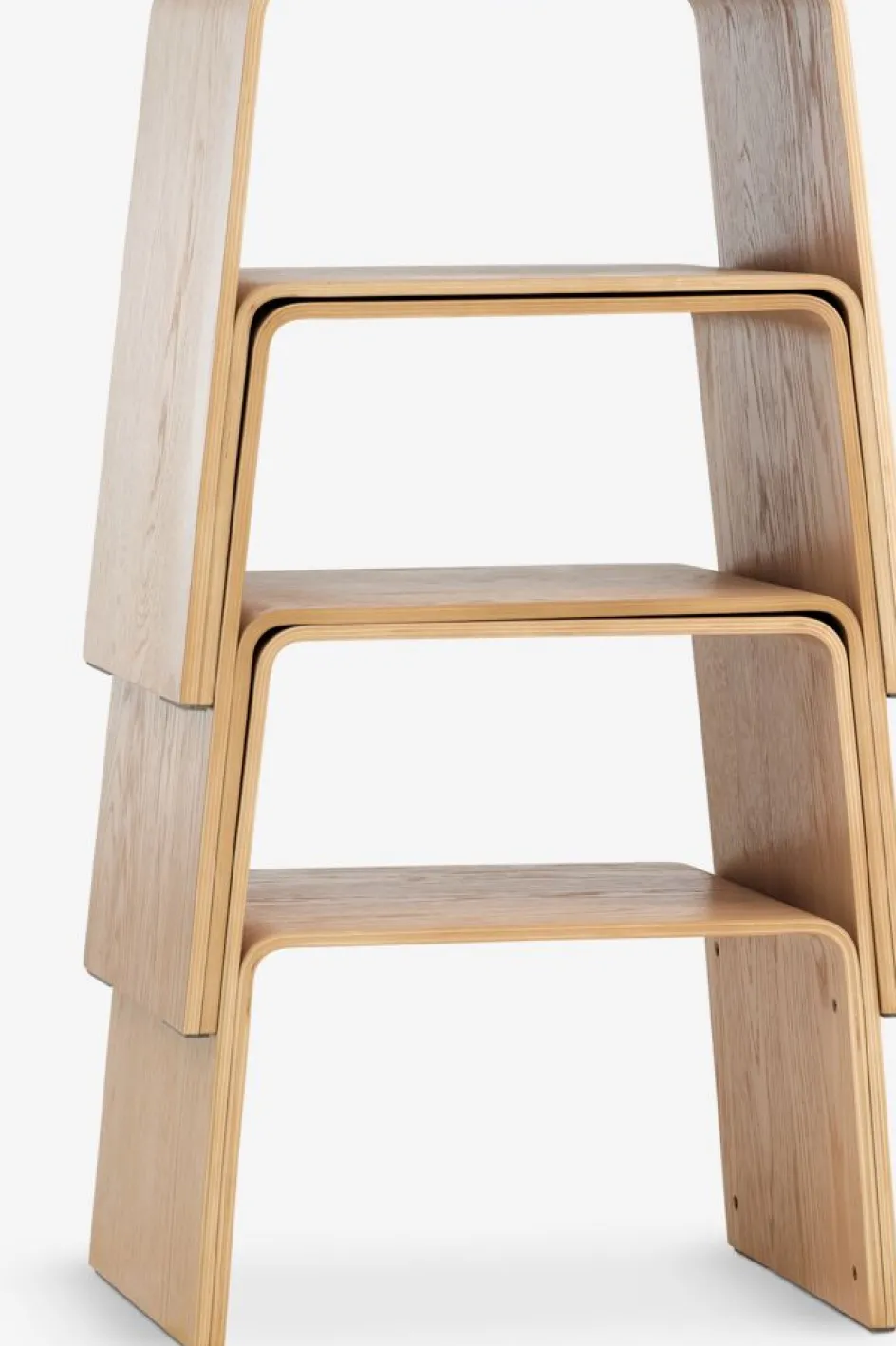 VANDELTabouret VANDEL empilable coloris chêne naturel-Royal Oak Hot