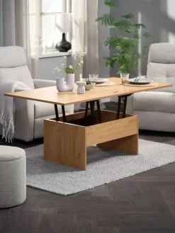 VARDETable basse VARDE L80/160 a/plateau dépliant coloris chêne-JYSK Outlet