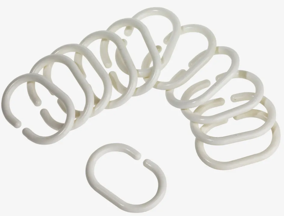 VAREKILAnneaux rideau douche VAREKIL 12pcs/pqt-JYSK