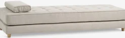 VARMARKBanquette VARMARK 190x76 a/cushion tissu beige/coloris chêne-JYSK Sale