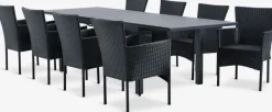 VATTRUP + AIDTVATTRUP L172/276 table + 4 AIDT chaises noir-JUTLANDIA Discount