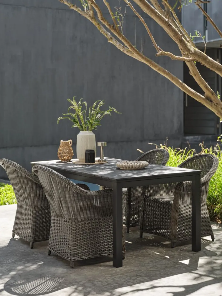 VATTRUP + GAMMELBYVATTRUP L172/276 table noir + 4 GAMMELBY chaises gris-JUTLANDIA Sale