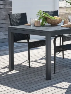VATTRUPTable de jardin VATTRUP l95xL206/321 noir-JUTLANDIA Outlet