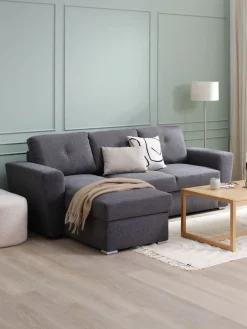 VEJLBYCanapé convertible avec méridienne VEJLBY tissu-JYSK Clearance