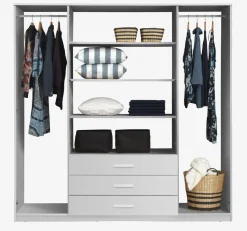 VELLERUPArmoire VELLERUP 200x200 combi blanc-JYSK Clearance