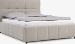 VEMMELEVCadre de lit VEMMELEV a/rangement 140x190 tissu beige-JYSK Outlet