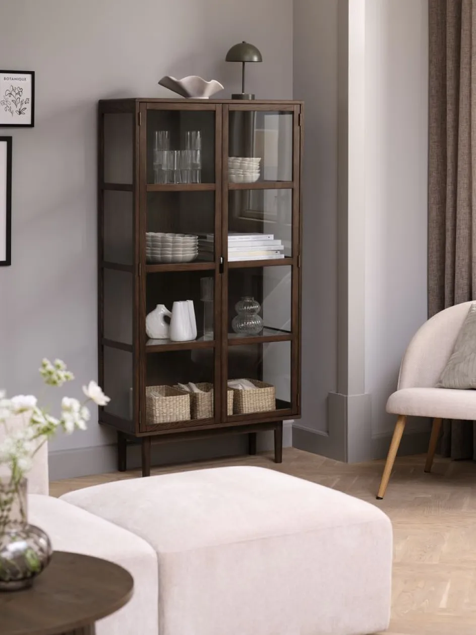 VESTERBYVitrine VESTERBY haut 2 portes-Royal Oak Clearance