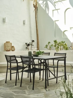 VIERLI + HEMSEDALVIERLI L149 table + 4 HEMSEDAL chaises noir-JYSK Hot