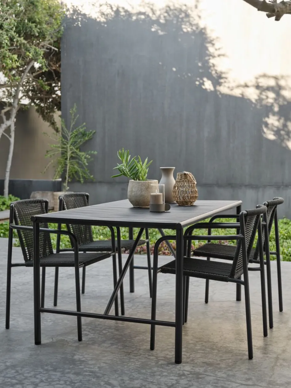 VIERLITable de jardin VIERLI l90xL149 noir-JYSK Clearance