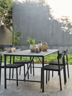 VIERLITable de jardin VIERLI l90xL149 noir-JYSK Clearance