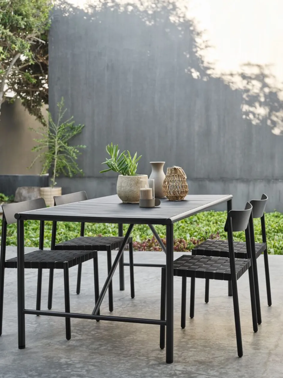 VIERLITable de jardin VIERLI l90xL149 noir-JYSK Clearance