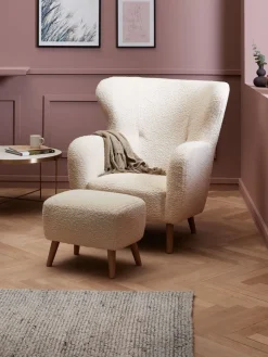 VILDSUNDFauteuil VILDSUND tissu teddy blanc cassé-JYSK New