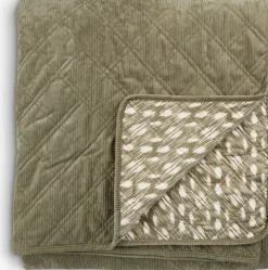 VILLMORELLCouvre-lit VILLMORELL 220x240 vert/blanc-JYSK Online