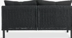 VOSSCanapé lounge VOSS 2 personnes noir-JUTLANDIA Online