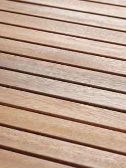 VRAADAL + HAGLEBUVRAADAL L62 table eucalyptus + 2 HAGLEBU chaises noir-JYSK Outlet