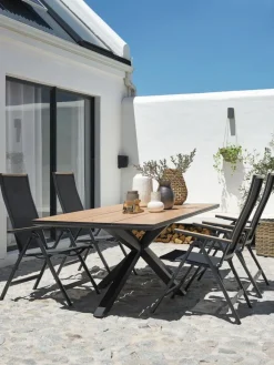 YPNASTED + BREDSTENYPNASTED L215 table naturel + 4 BREDSTEN chaises noir-JUTLANDIA Discount