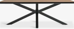YPNASTED + LOMMAYPNASTED L215 table naturel + 4 LOMMA chaises noir-JUTLANDIA Discount